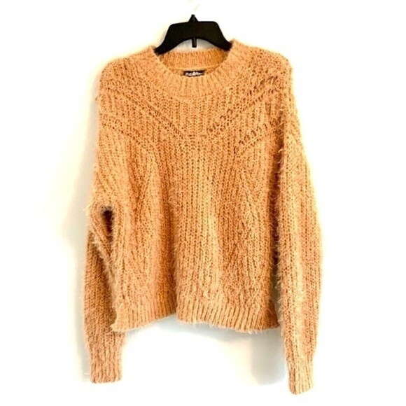 Freshman Juniors Pointelle Mock-Neck Sweater,medium Color - Picture 4 of 8